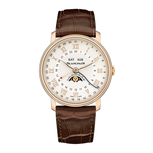 Villeret 全日曆兩地時間腕錶