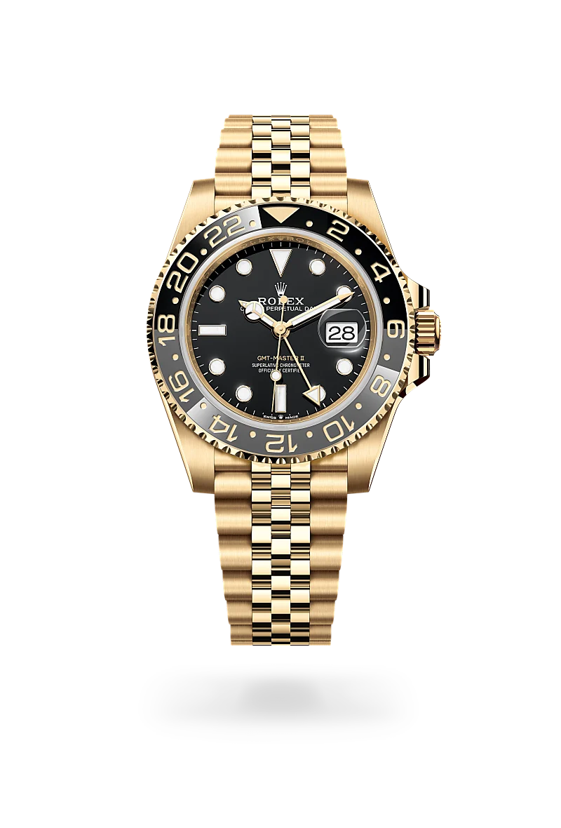 Rolex GMT-Master II in 18 ct yellow gold, M126718GRNR-0001 - Yes and Right Group