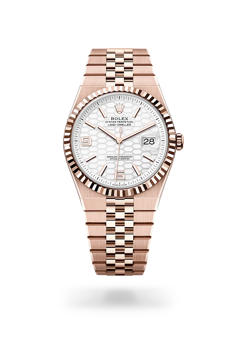 Rolex Land-Dweller 40 in 18 ct Everose gold, M127335-0001 - Yes and Right Group
