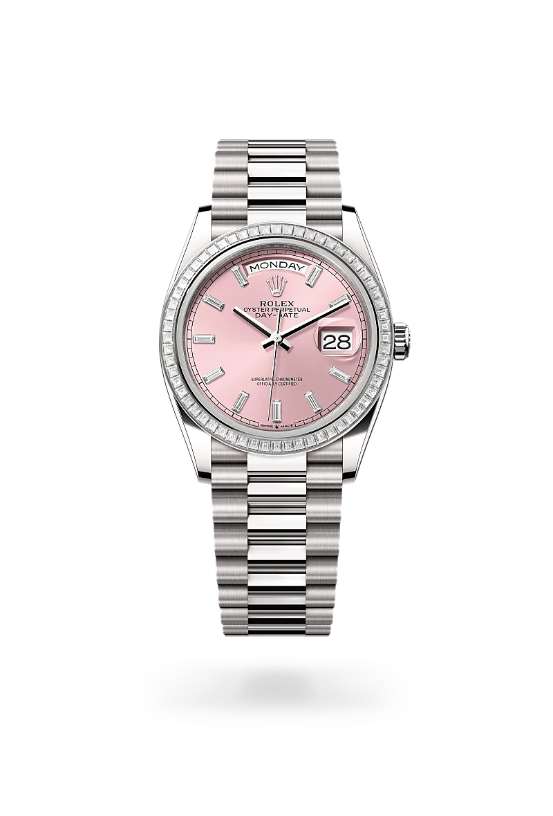 Rolex Day-Date 36 in 18 ct white gold, M128399TBR-0029 - Yes and Right Group